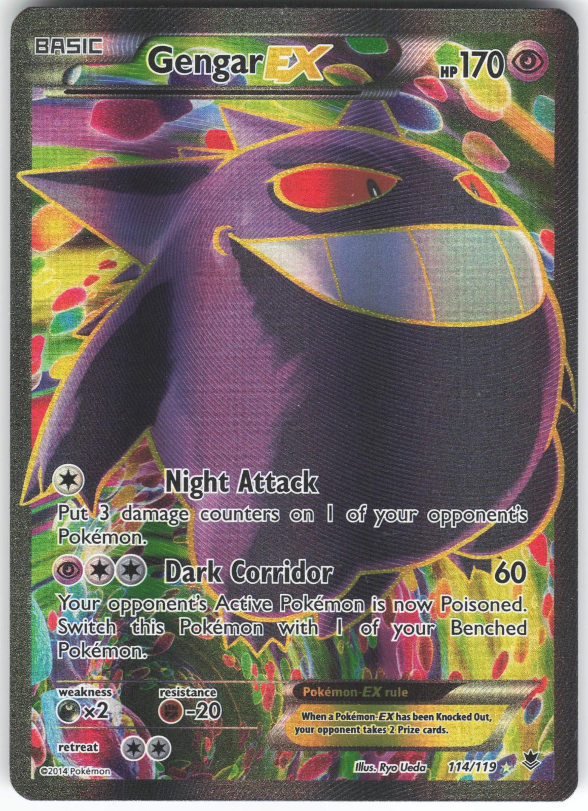 Gengar EX 114/119 Ultra Rare Phantom Forces LP