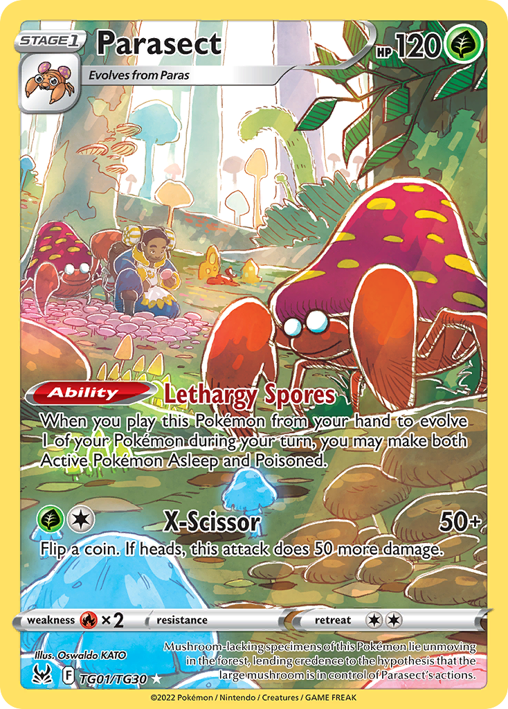 Parasect TG01/TG30 Trainer Gallery Rare Lost Origin Trainer Gallery Holo NM/M