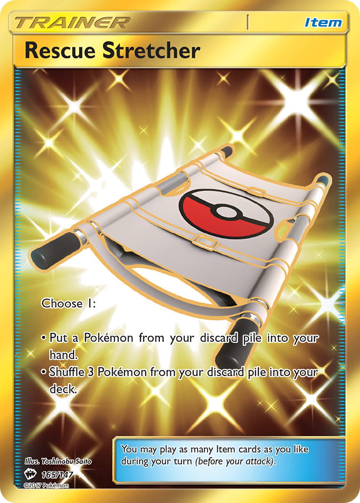 Rescue Stretcher 165/147 Secret Rare Burning Shadows NM/M