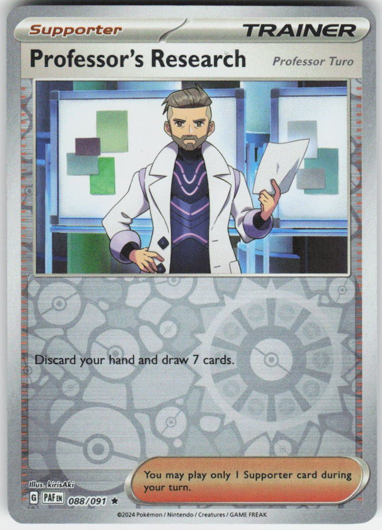 Professor's Research - Rare SV: Paldean Fates 088/091 NM Rev Holo
