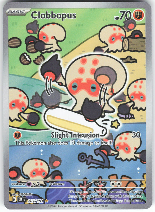 Clobbopus - Illustration Rare SV08: Surging Sparks 207/191 NM