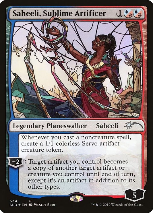 Saheeli, Sublime Artificer (Stained Glass) 534 Foil Secret Lair Drop Series Holo NM/M
