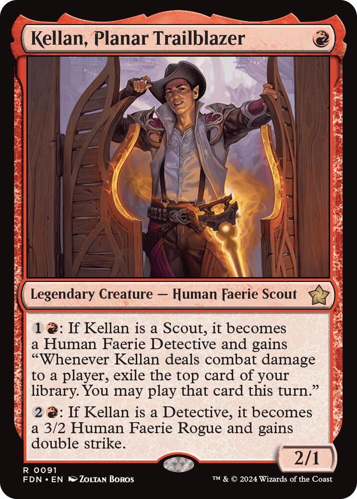 Kellan, Planar Trailblazer 91 Rare Foundations NM/M