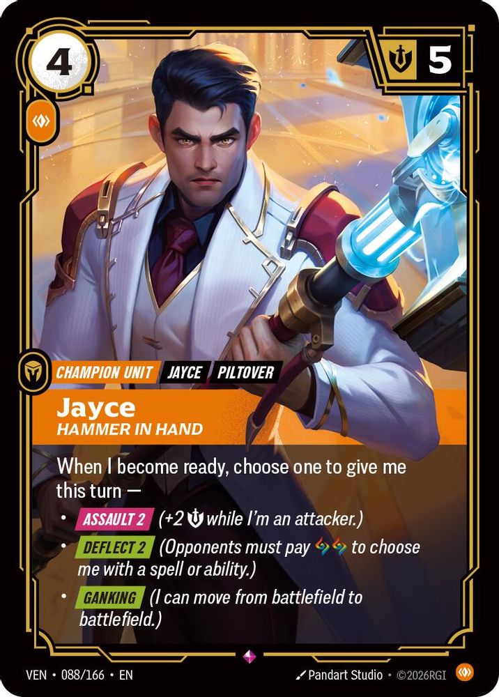 Jayce - Hammer in Hand 088/166 Rare Vendetta NM/M