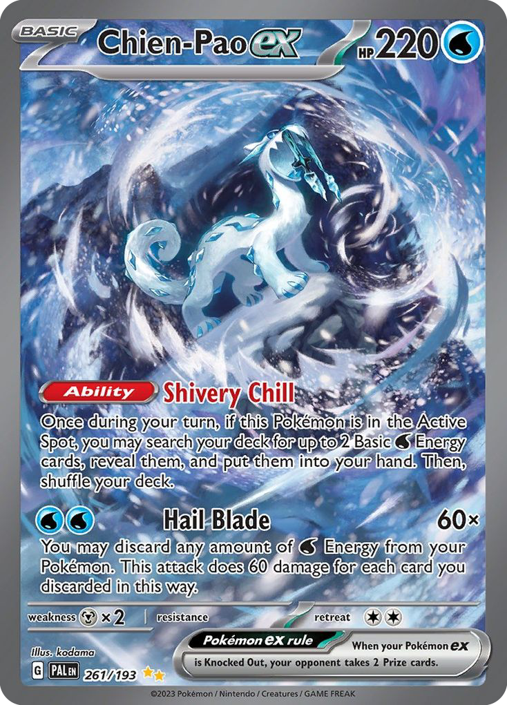 Chien-Pao ex 261/193 Special Illustration Rare Paldea Evolved NM/M