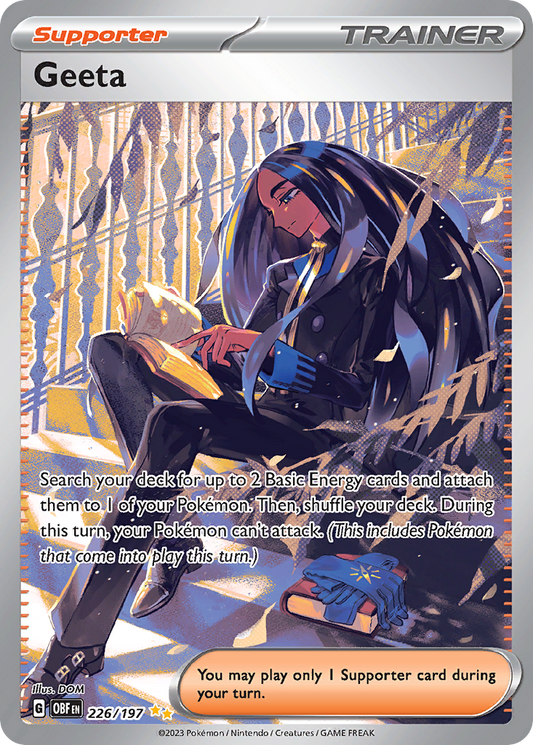 Geeta 226/197 Special Illustration Rare Obsidian Flames NM/M