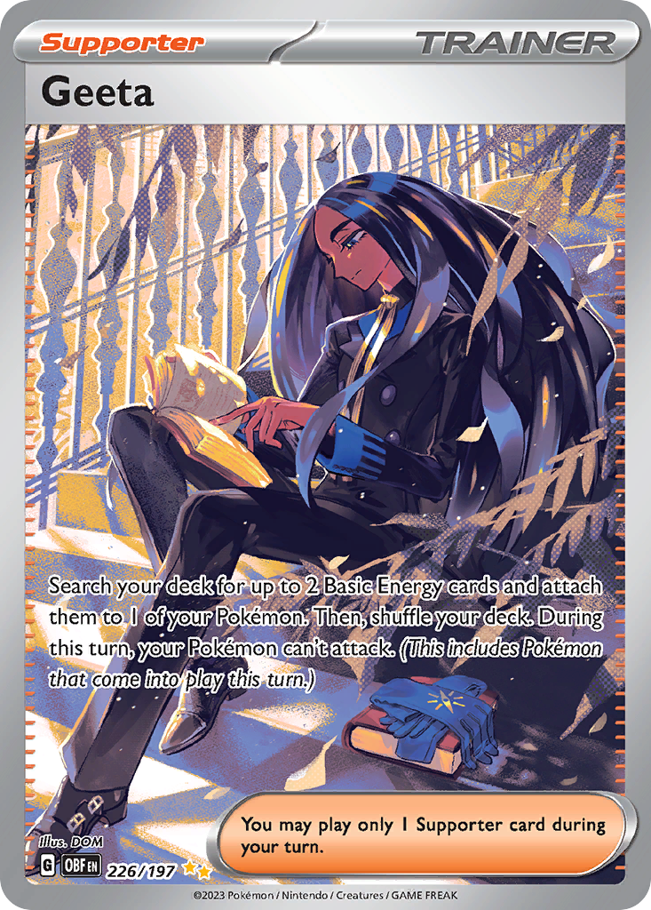 Geeta 226/197 Special Illustration Rare Obsidian Flames NM/M