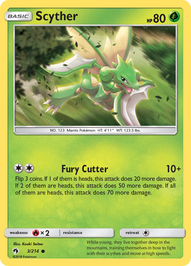 Scyther 3/214 Common Lost Thunder NM/LP
