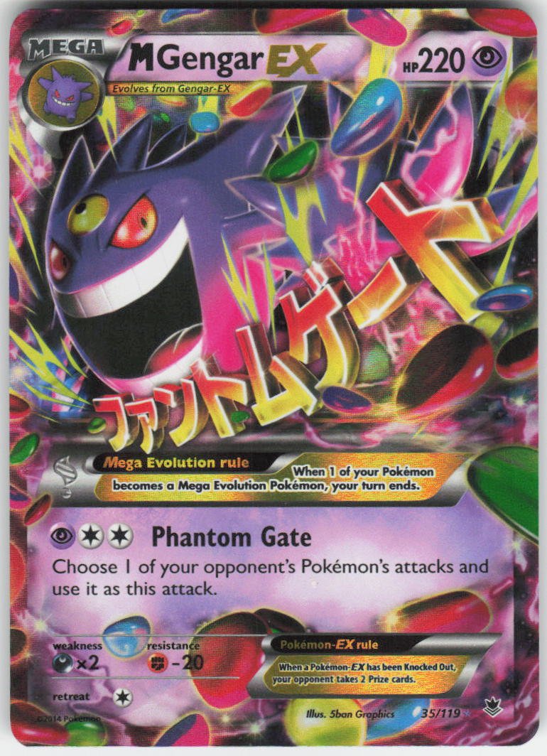 M Gengar EX Ultra Rare XY - Phantom Forces 35/119 NM