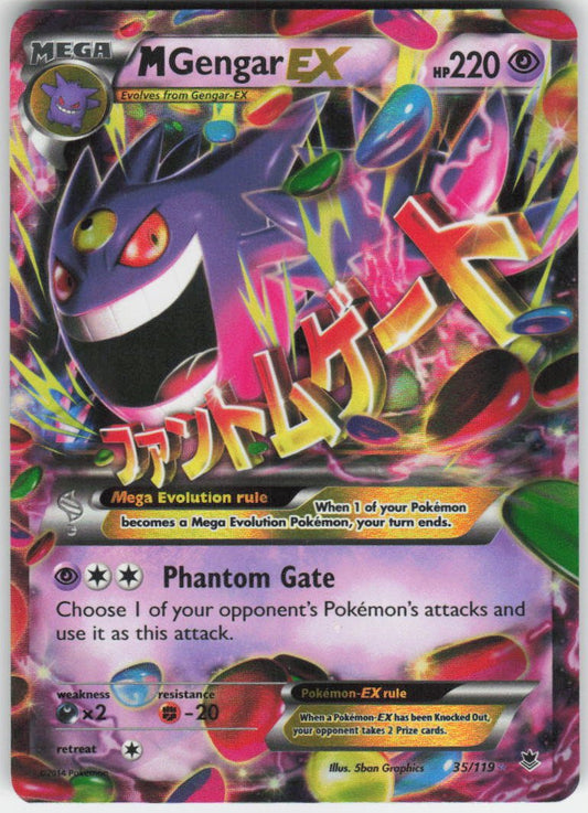 M Gengar EX Ultra Rare XY - Phantom Forces 35/119 NM