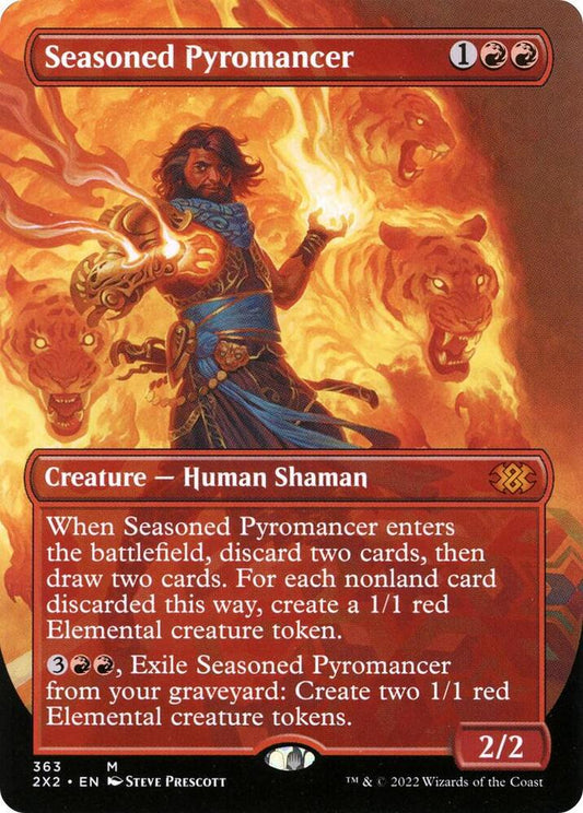 Seasoned Pyromancer (Borderless) 363 Mythic Foil Double Masters 2022 NM/M