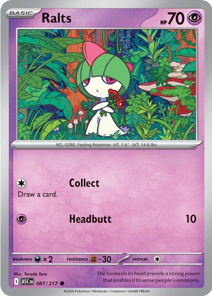 Ralts 087/217 Common Ascended Heroes NM/M