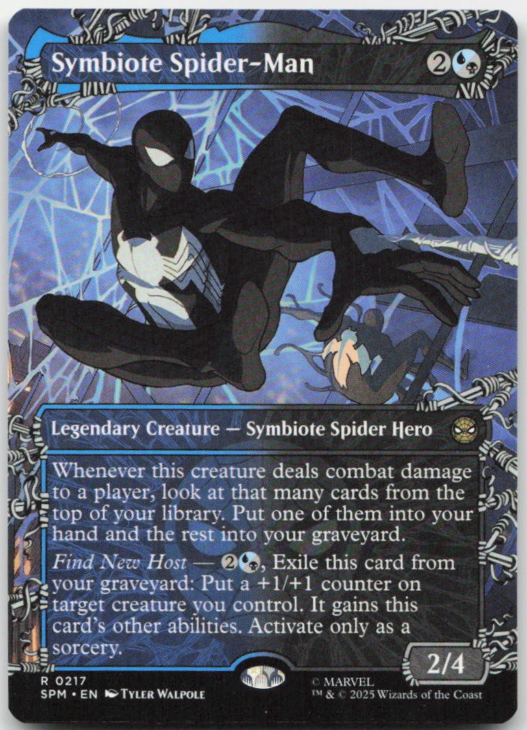 Symbiote Spider-Man (Borderless) R Marvel's Spider-Man 217 NM