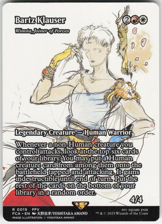 Bartz Klauser - Winota, Joiner of Forces (Showcase) R FINAL FANTASY: Through the Ages 19 NM