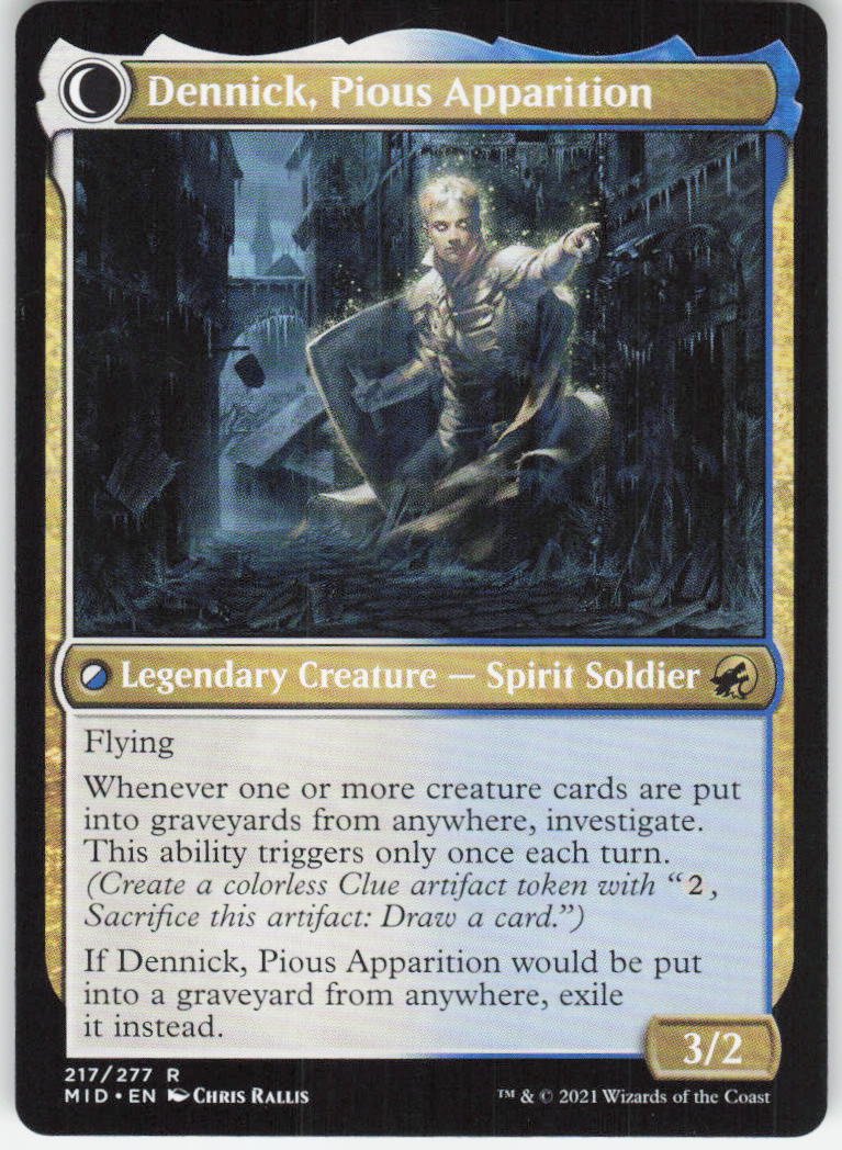 Dennick, Pious Apprentice R The List Reprints 217 NM (Back)