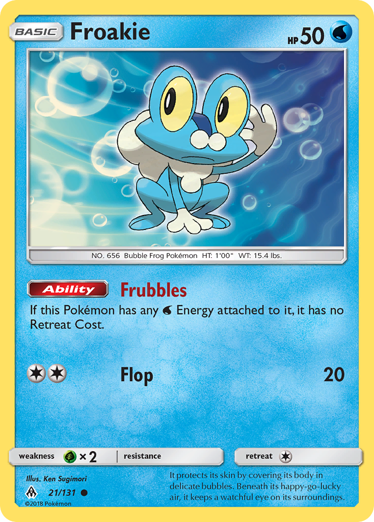 Froakie 21/131 Common Forbidden Light NM/LP