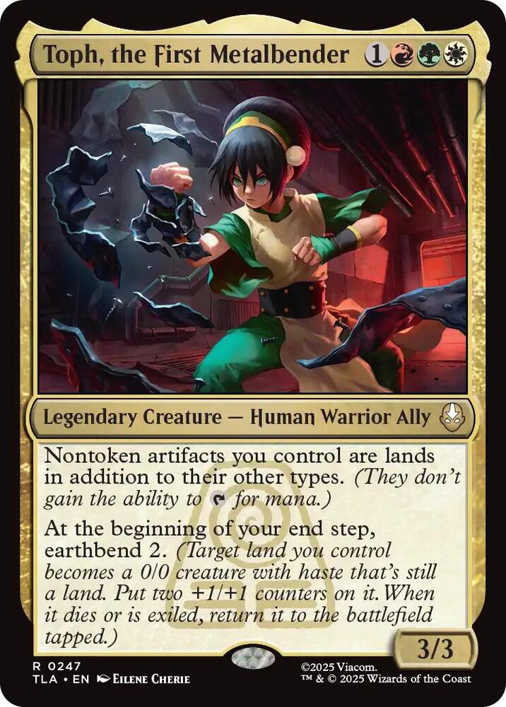Toph, the First Metalbender 247 Rare Avatar: The Last Airbender Foil NM/M