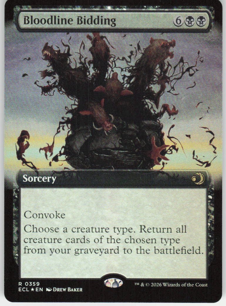 Bloodline Bidding (Extended Art Foil) R Lorwyn Eclipsed 359 NM