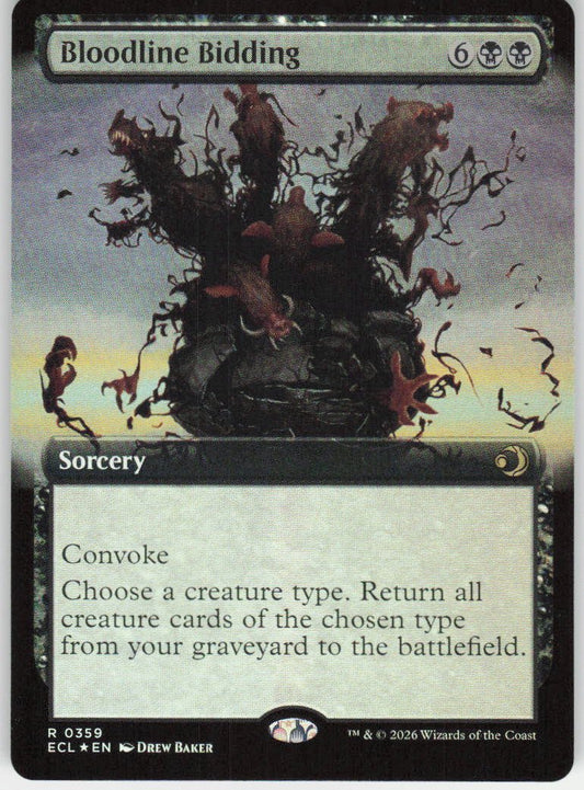 Bloodline Bidding (Extended Art Foil) R Lorwyn Eclipsed 359 NM