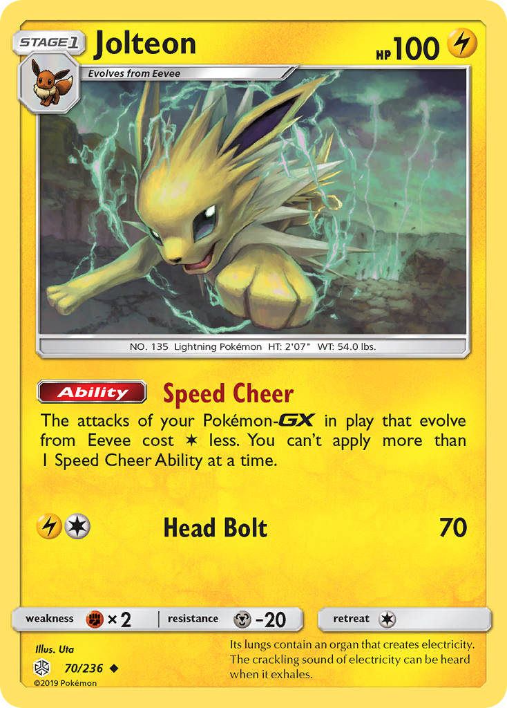 Jolteon 70/236 Uncommon Cosmic Eclipse NM/M