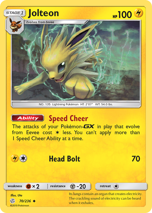 Jolteon 70/236 Uncommon Cosmic Eclipse NM/M