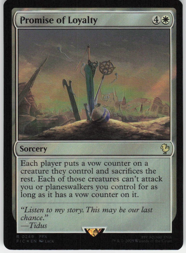 Promise of Loyalty (Surge Foil) R Commander: FINAL FANTASY 249 NM