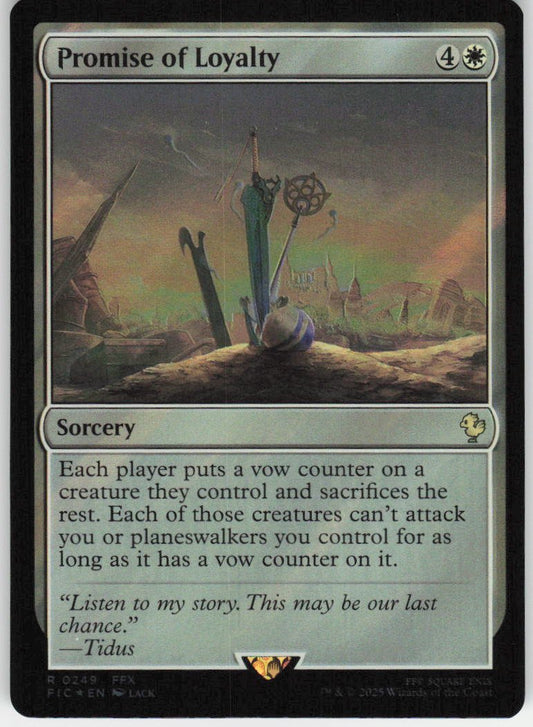 Promise of Loyalty (Surge Foil) R Commander: FINAL FANTASY 249 NM