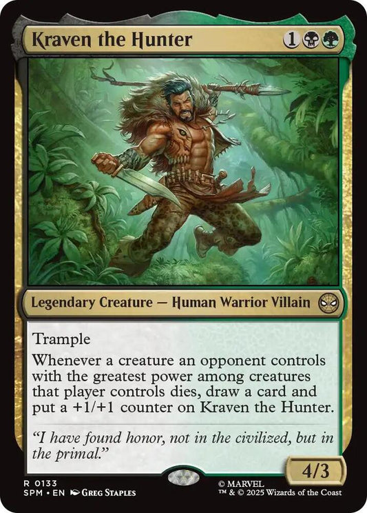 Kraven the Hunter 133 Rare Marvel's Spider-Man NM/M