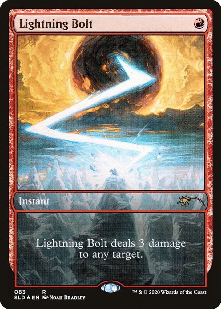 Lightning Bolt (083) 83 Promo Foil Secret Lair Drop Series Holo NM/M
