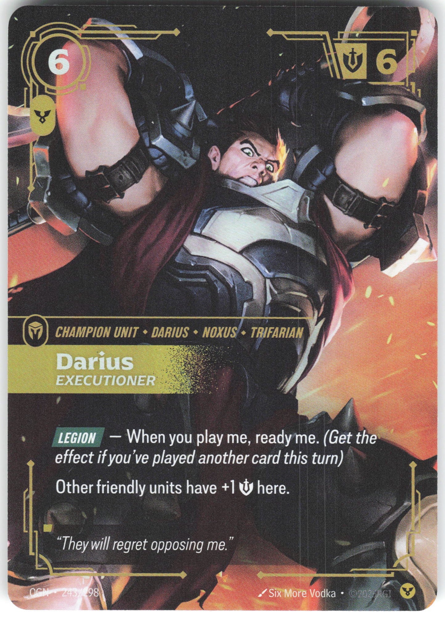 Darius - Executioner Epic Origins 243/298 NM