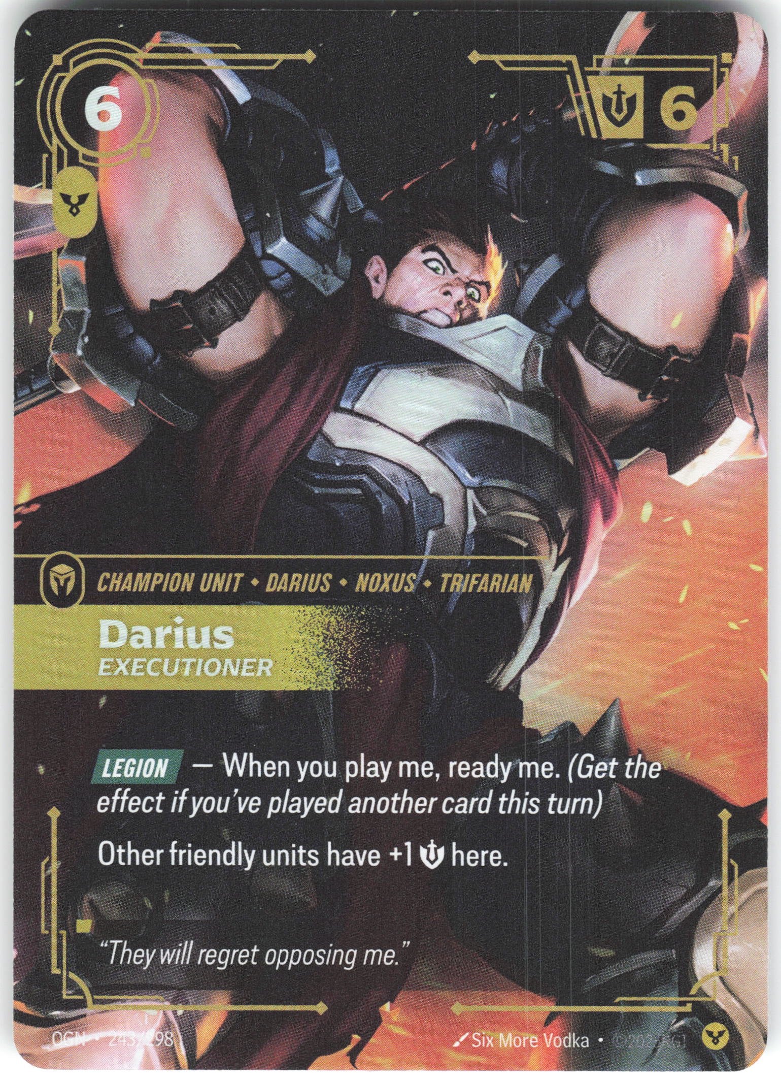 Darius - Executioner Epic Origins 243/298 NM