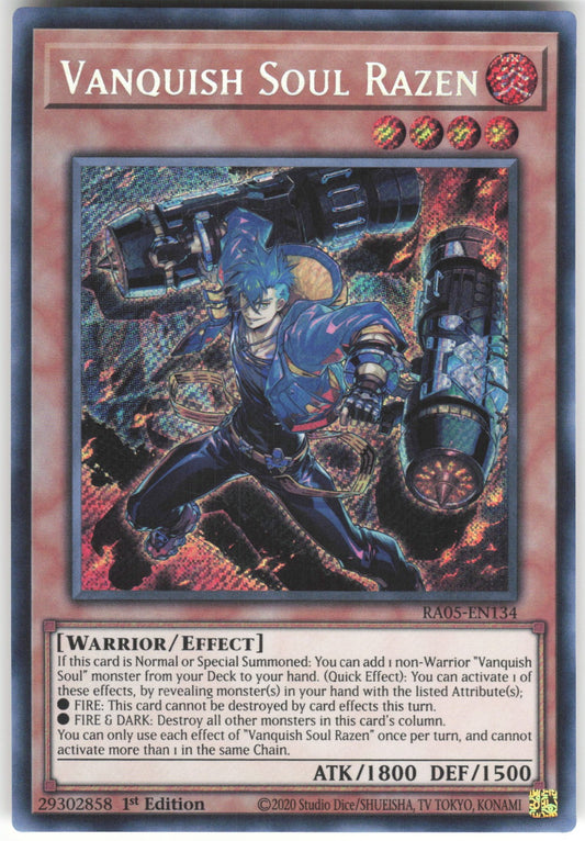 Vanquish Soul Razen (Secret Rare) Secret Rare Rarity Collection 5 RA05-EN134 NM