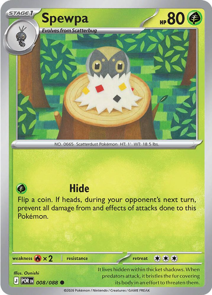 Spewpa 008/088 Common Reverse Holo Perfect Order NM/M