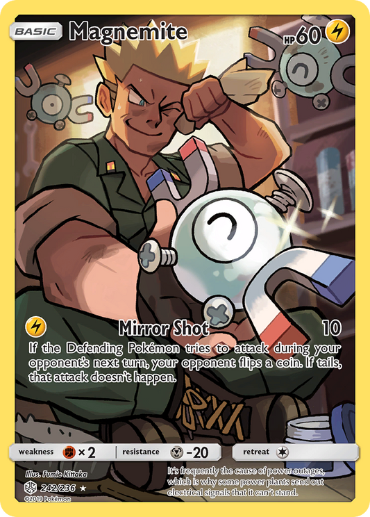 Magnemite 242/236 Secret Rare Cosmic Eclipse NM/M
