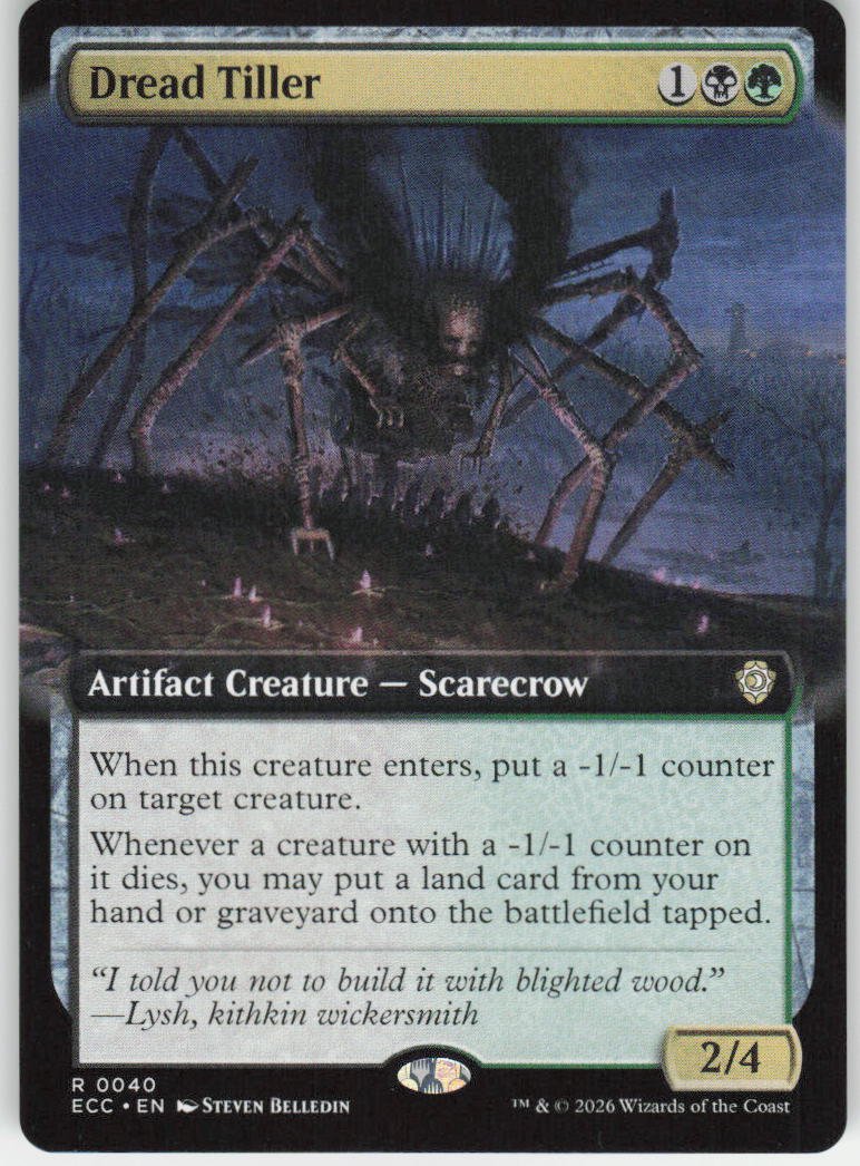 Dread Tiller (Extended Art) R Commander: Lorwyn Eclipsed 40 NM