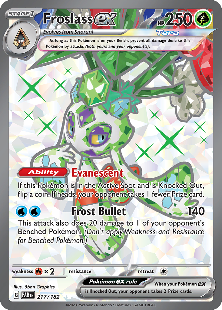 Froslass ex 217/182 Ultra Rare Paradox Rift NM/M