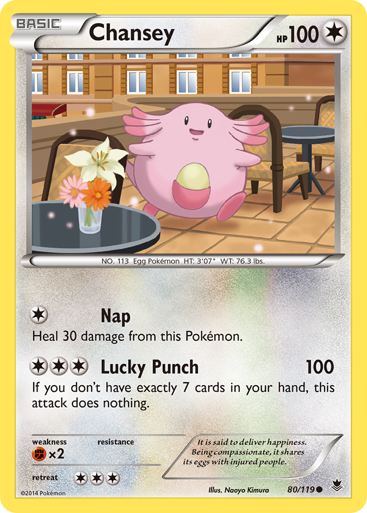 Chansey 80/119 Common Phantom Forces NM/M