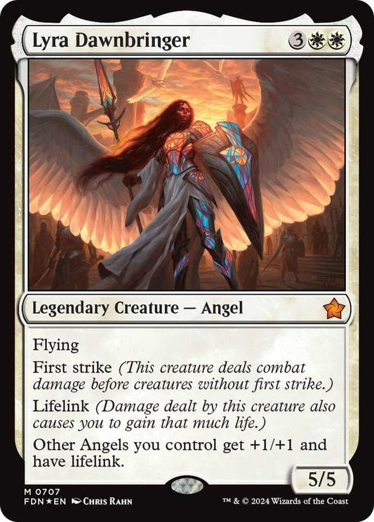Lyra Dawnbringer 707 Foil Mythic Foundations NM/M