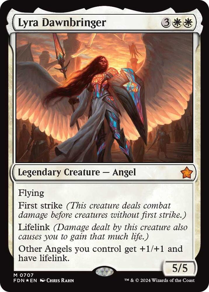 Lyra Dawnbringer 707 Mythic Foil Foundations NM/M