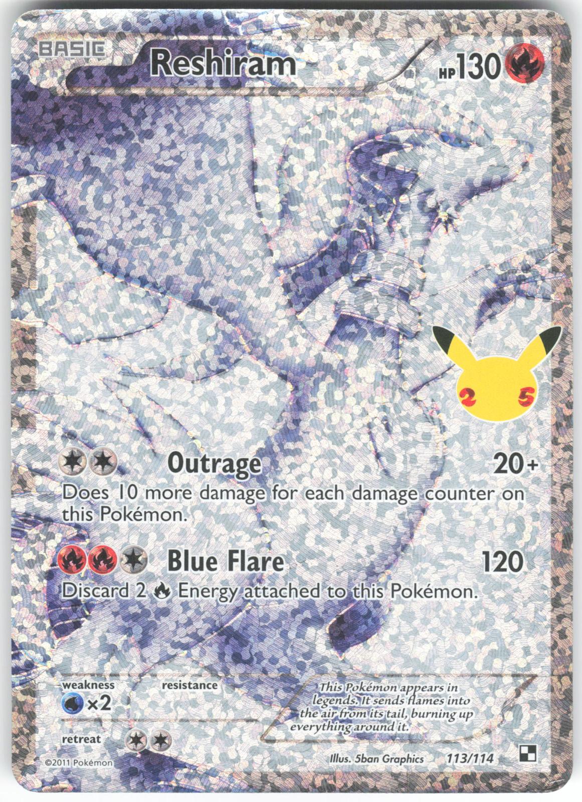 Reshiram 113/114 Classic Collection Celebrations: Classic Collection LP