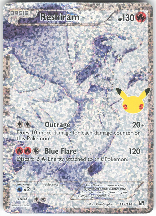 Reshiram 113/114 Classic Collection Celebrations: Classic Collection LP