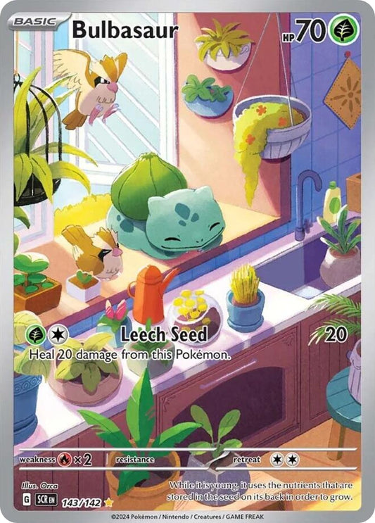 Bulbasaur 143/142 Illustration Rare Stellar Crown NM/M