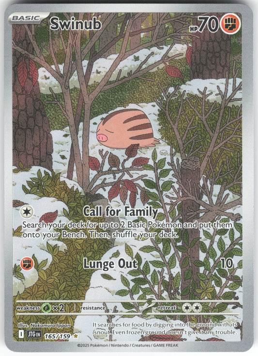 Swinub - Illustration Rare SV09: Journey Together 165/159 NM