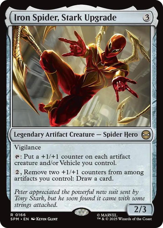 Iron Spider, Stark Upgrade 166 Rare Marvel's Spider-Man NM/M