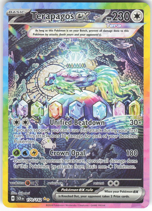 Terapagos ex - Special Illustration Rare SV07: Stellar Crown 170/142 NM