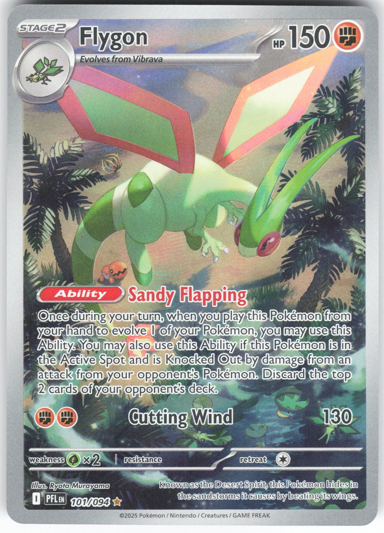 Flygon - Illustration Rare ME02: Phantasmal Flames 101/094 NM