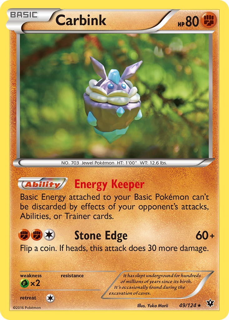 Carbink 49/124 Rare Reverse Holo Fates Collide NM/LP