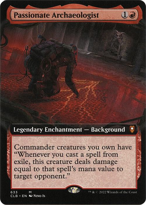 Passionate Archaeologist (Extended Art) 633 Commander Legends: Battle for Baldur's Gate NM/M