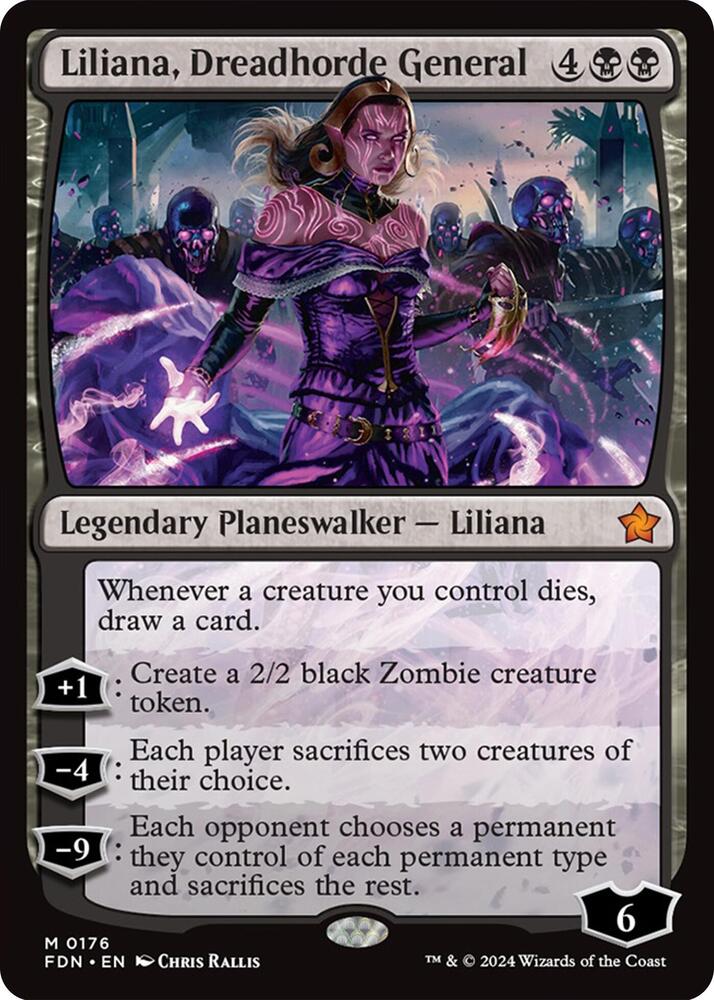 Liliana, Dreadhorde General 176 Mythic Foundations NM/M