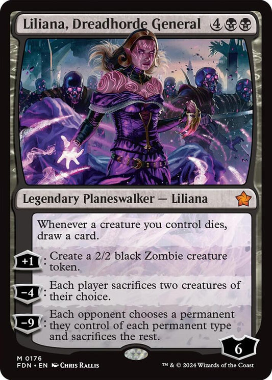 Liliana, Dreadhorde General 176 Mythic Foundations NM/M